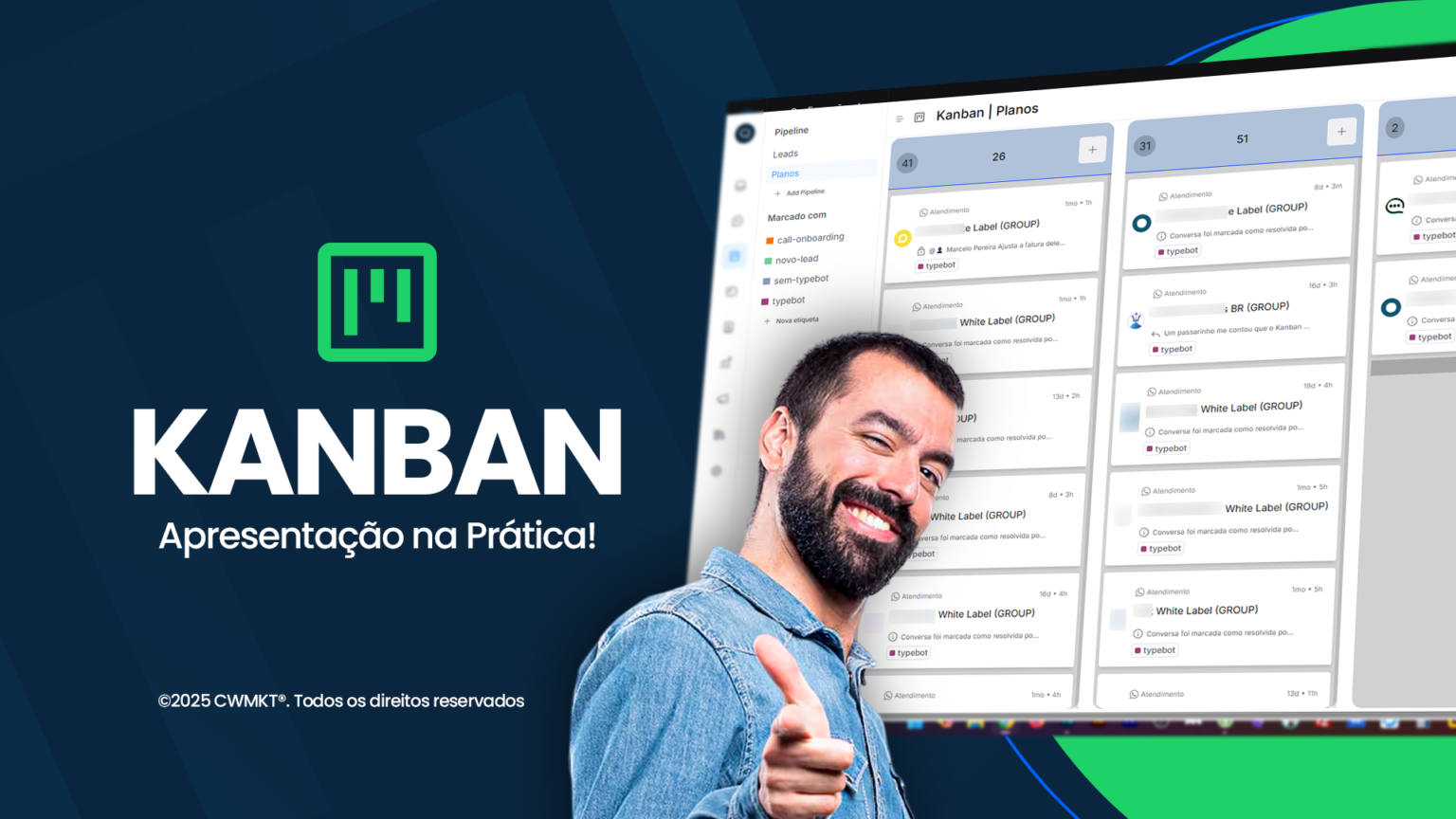 Kanban CWMKT White Label para Chatwoot: Organize sua operação como nunca antes!